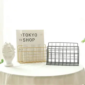 Nordic style Golden Iron Art Grid Storage Rack Book Holder Three Layer Desktop Magazine Shelf Home Organizer Decoration
Nordic style Golden Iron Art Grid Storage Rack Book Holder Three Layer Desktop Magazine Shelf Home Organizer Decoration