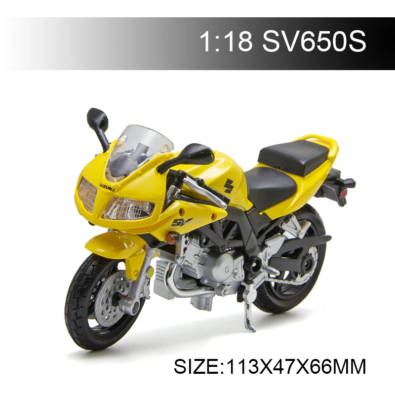 Maisto 1:18 Motorcycle Models Suzuki SV650S Yellow Diecast Plastic Moto Miniature Race Toy For Gift Collection
Maisto 1:18 Motorcycle Models Suzuki SV650S Yellow Diecast Plastic Moto Miniature Race Toy For Gift Collection