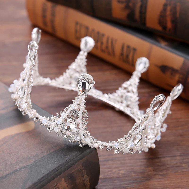 2018 Silver Baroque Crystal Crown For Wedding Small Pearl Bridal tiara Hair Jewelry Handmade Pearl Rhinestones Hair Accessories
2018 Silver Baroque Crystal Crown For Wedding Small Pearl Bridal tiara Hair Jewelry Handmade Pearl Rhinestones Hair Accessories