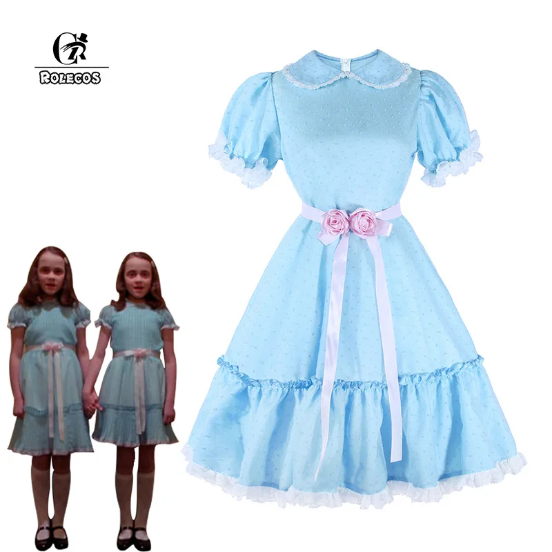 ROLECOS Women Halloween Costume The Shining Twins Cosplay Costume Sweet Lolita Dress Horror Movie Cosplay Girl Party Clothing
ROLECOS Women Halloween Costume The Shining Twins Cosplay Costume Sweet Lolita Dress Horror Movie Cosplay Girl Party Clothing