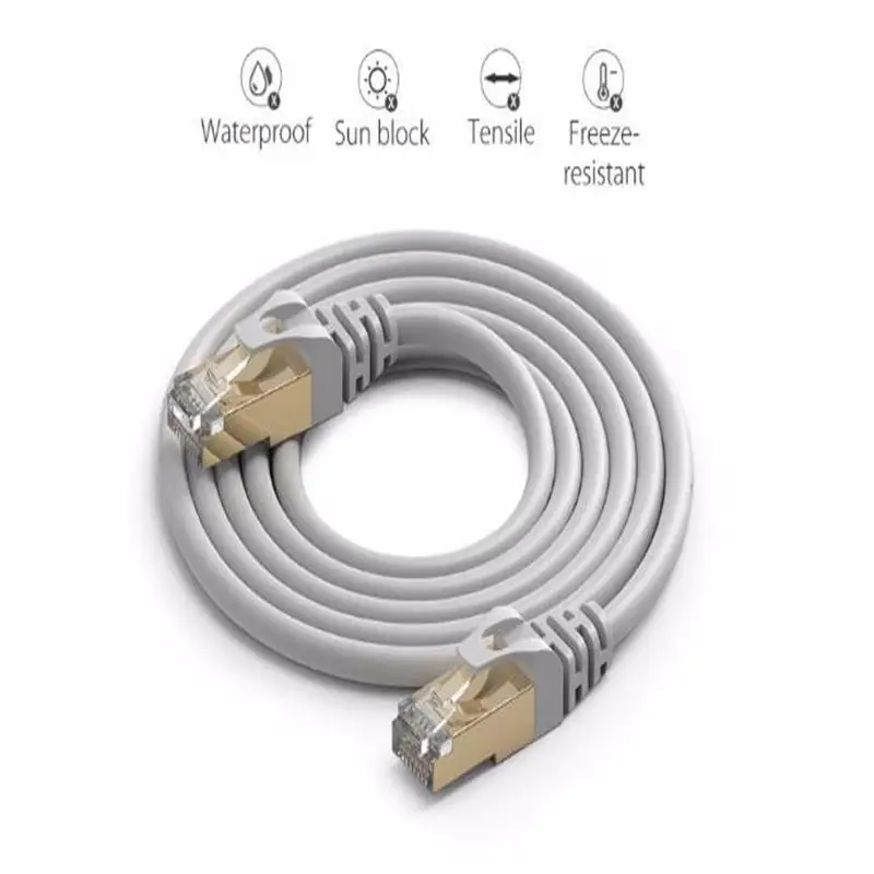 CAT6 Flat Ethernet Cable 250MHz 1000Mbps RJ45 Networking Ethernet Patch Cord LAN Cable 10M 15M 30M for Computer Router Laptop
CAT6 Flat Ethernet Cable 250MHz 1000Mbps RJ45 Networking Ethernet Patch Cord LAN Cable 10M 15M 30M for Computer Router Laptop