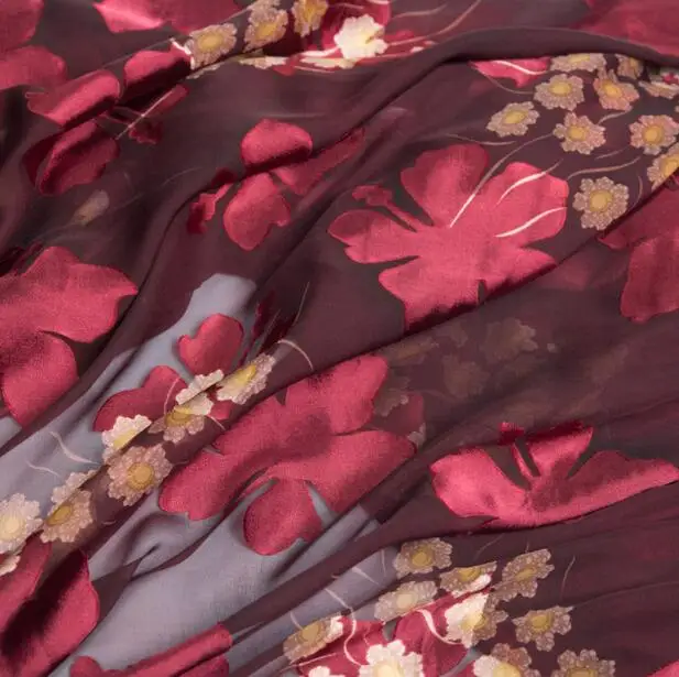 Wine red six-scented silk mesh Jacquard flower fabric dress tweed wedding Party satin lace tissu african fabric costura A457
Wine red six-scented silk mesh Jacquard flower fabric dress tweed wedding Party satin lace tissu african fabric costura A457