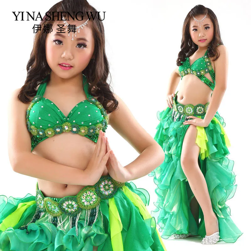 Belly Dance Costumes Girls Kids Oriental Dance Clothing Beaded Bra Belt Sexy Indian Dress Children Dance Performance Costumes
Belly Dance Costumes Girls Kids Oriental Dance Clothing Beaded Bra Belt Sexy Indian Dress Children Dance Performance Costumes