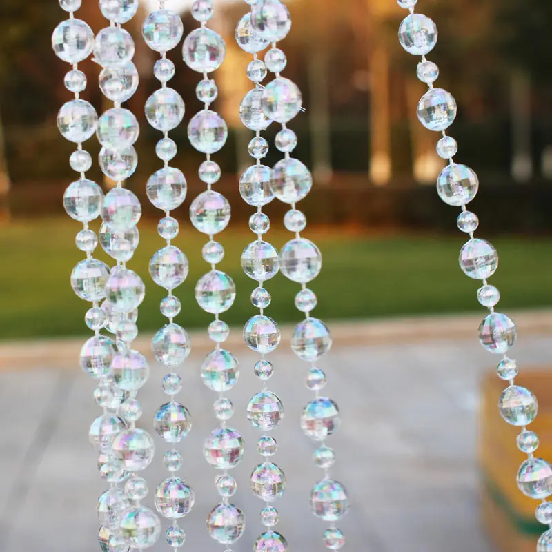 10M/Roll Transparent beads chain Wedding Door Curtain string house Decoration festival event party decor fishing line beads
10M/Roll Transparent beads chain Wedding Door Curtain string house Decoration festival event party decor fishing line beads