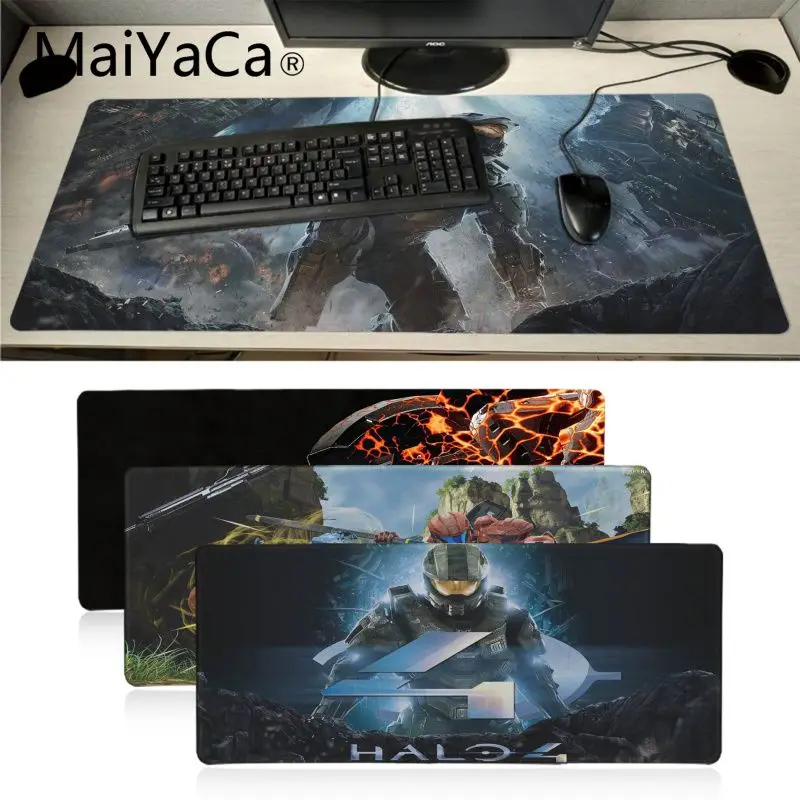 MaiYaCa Cool halo 4 Natural Rubber Gaming mousepad Desk Mat Anime Cartoon Print Large Lockedge Game Gaming Mouse Pad muismat
MaiYaCa Cool halo 4 Natural Rubber Gaming mousepad Desk Mat Anime Cartoon Print Large Lockedge Game Gaming Mouse Pad muismat