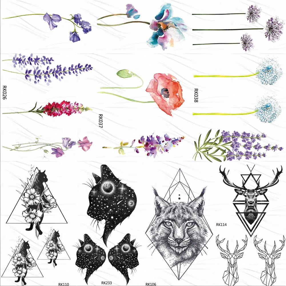 OMMGO Rose Flower Lavender Temporary Tattoos Sticker Custom Tattoo Sweet Peas Body Art Arm Fake Tatoos Women Makeup Waterproof
OMMGO Rose Flower Lavender Temporary Tattoos Sticker Custom Tattoo Sweet Peas Body Art Arm Fake Tatoos Women Makeup Waterproof