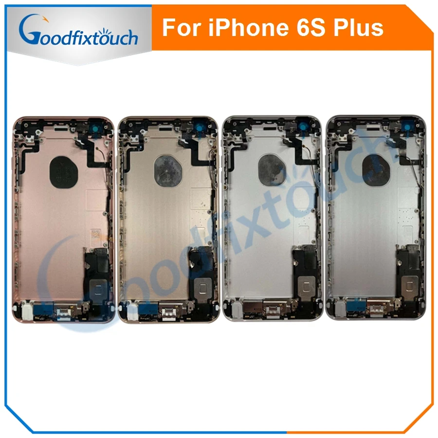 For iPhone 6S Plus 6SPlus Back Cover Battery Door Housing Rear Cover Assembly Battery Housing With Flex Cable Replacement Parts (5)