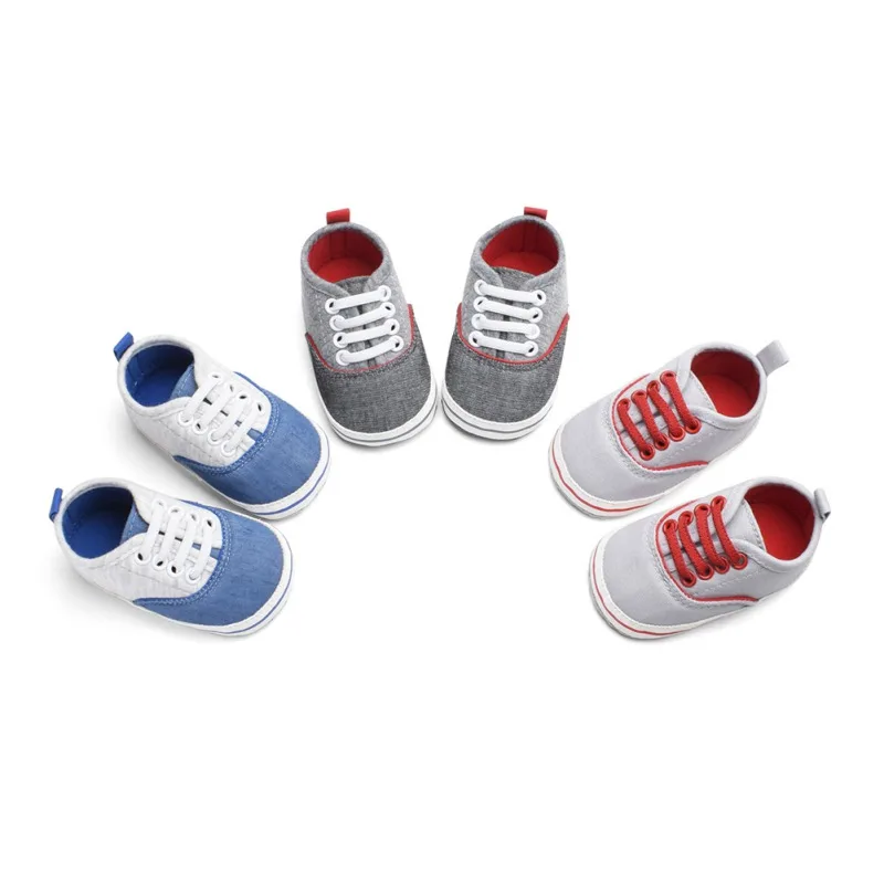 0-18M Newborn Baby First Walker Classic Elastic Band Fashion Denim Color Matching Baby Shoes
0-18M Newborn Baby First Walker Classic Elastic Band Fashion Denim Color Matching Baby Shoes