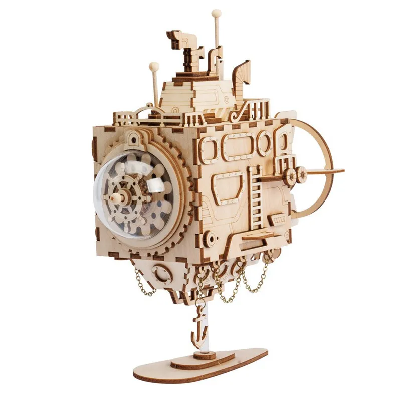 New Hot Assembly Steam Punk Submarine Model Puzzle Music Box Wooden Building Kits Toys Hobbies Puzzle Gift For Children M680
New Hot Assembly Steam Punk Submarine Model Puzzle Music Box Wooden Building Kits Toys Hobbies Puzzle Gift For Children M680
