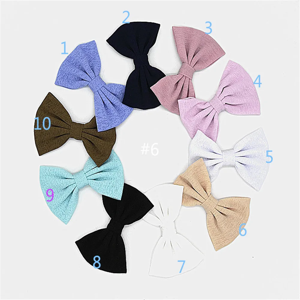 

10pcs/lot New fabric Kids Very Soft Bows For Birth Girls Top Qua Hiar Bowknot Headband Embellishment