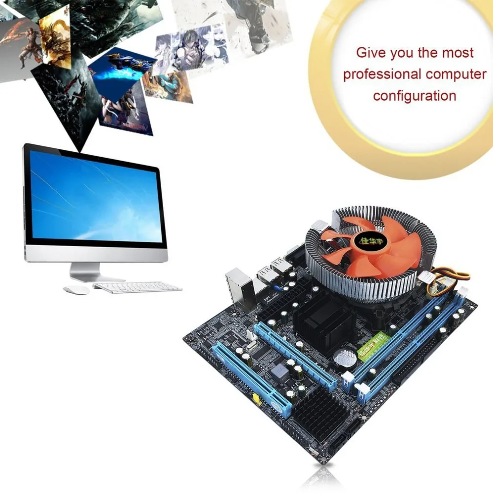 G31 Desktop PC Main Board LGA 775 Dual-core E5700 Combo Set 3.0G CPU + 2G DDR2 Memory + Mute Fan Computer Motherboard
G31 Desktop PC Main Board LGA 775 Dual-core E5700 Combo Set 3.0G CPU + 2G DDR2 Memory + Mute Fan Computer Motherboard
