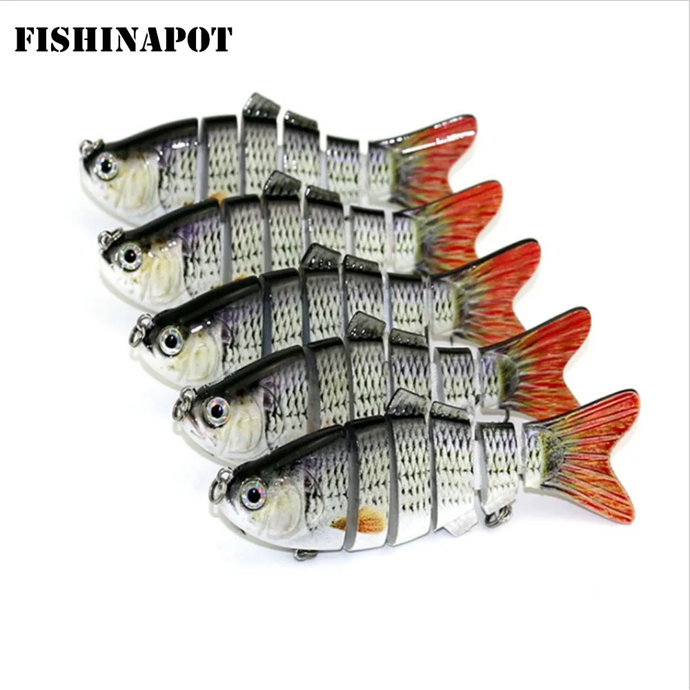 Рыболовная приманка FISHINAPOT, 1 шт., 10 см/18 г, разные секции, 6 сегментов, искусственная жесткая искусственная приманка для ловли окуня, воблер, воблеры
Рыболовная приманка FISHINAPOT, 1 шт., 10 см/18 г, разные секции, 6 сегментов, искусственная жесткая искусственная приманка для ловли окуня, воблер, воблеры