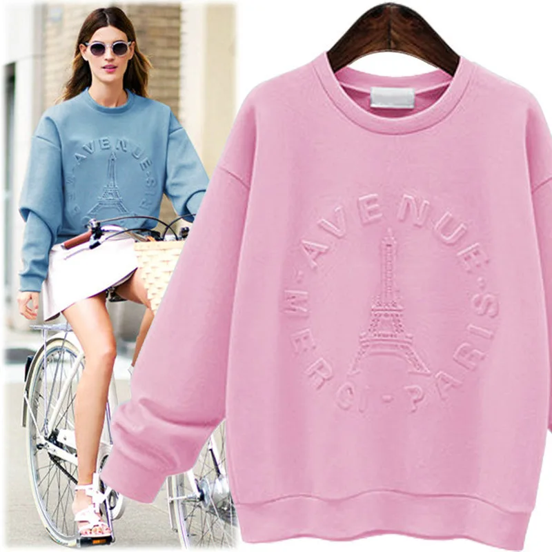 2018 Autumn New Style Solid Color Letter Fleeces Fashion Plus Size Women's Clothing Round Neck Long Sleeve All Matched Coat
2018 Autumn New Style Solid Color Letter Fleeces Fashion Plus Size Women's Clothing Round Neck Long Sleeve All Matched Coat