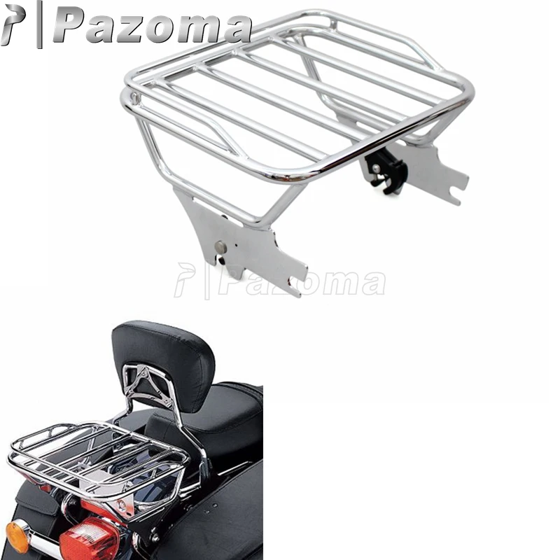 Chrome Detachable Two Up Luggage Rack for Harley Touring Road King FLHT FLHX FLTR 1997-2008
Chrome Detachable Two Up Luggage Rack for Harley Touring Road King FLHT FLHX FLTR 1997-2008