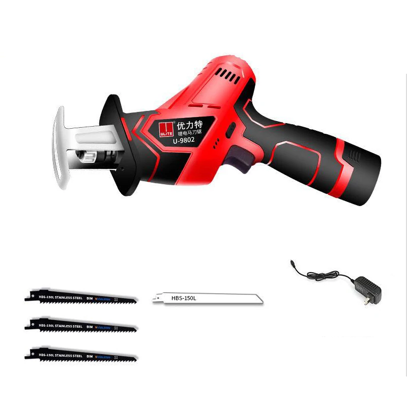 1500mAh 12V lithium reciprocating saws saber saw portable cordless electric power tools jig saw with LED light and Saw blade
1500mAh 12V lithium reciprocating saws saber saw portable cordless electric power tools jig saw with LED light and Saw blade