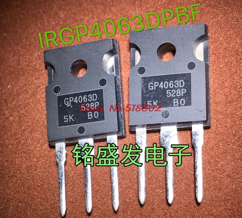 10pcs/lot IRGP4063D IRGP4063DPBF GP4063D IRGP4063 IGBT 600V 96A 330W TO-247 IC Best quality. In Stock
10pcs/lot IRGP4063D IRGP4063DPBF GP4063D IRGP4063 IGBT 600V 96A 330W TO-247 IC Best quality. In Stock