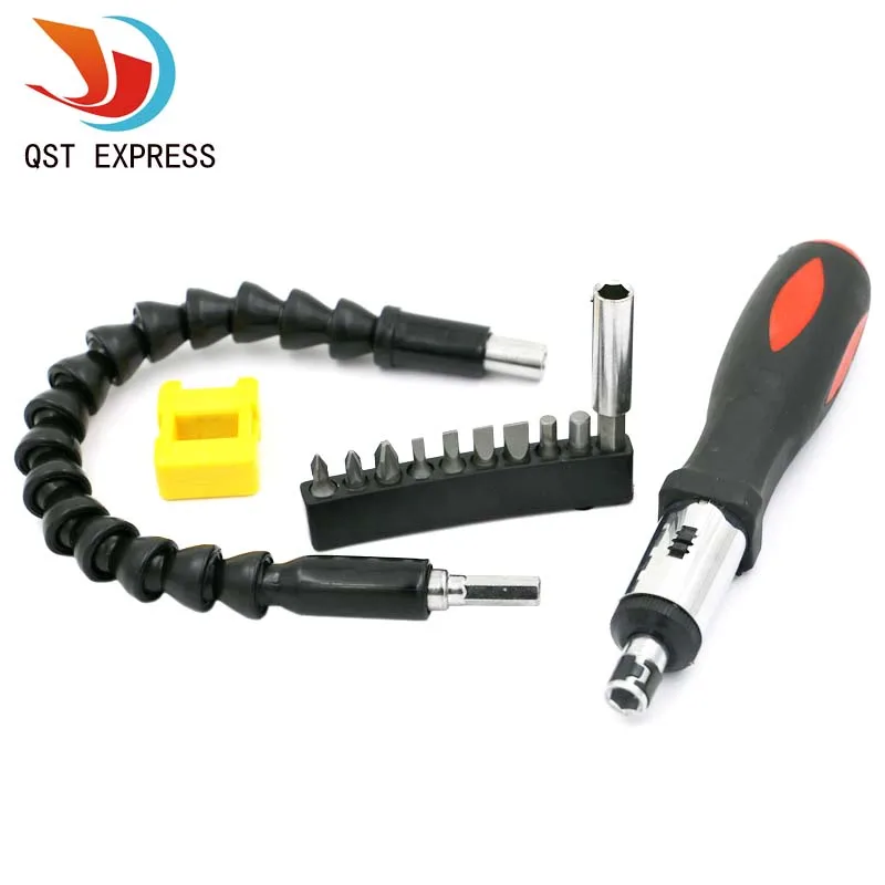 Two-way Ratchet Screwdriver Set Hand Tools Kit with Universal Flexible Shaft 9Pcs Screwdriver Bits Connected Rod Magnetizer
Two-way Ratchet Screwdriver Set Hand Tools Kit with Universal Flexible Shaft 9Pcs Screwdriver Bits Connected Rod Magnetizer