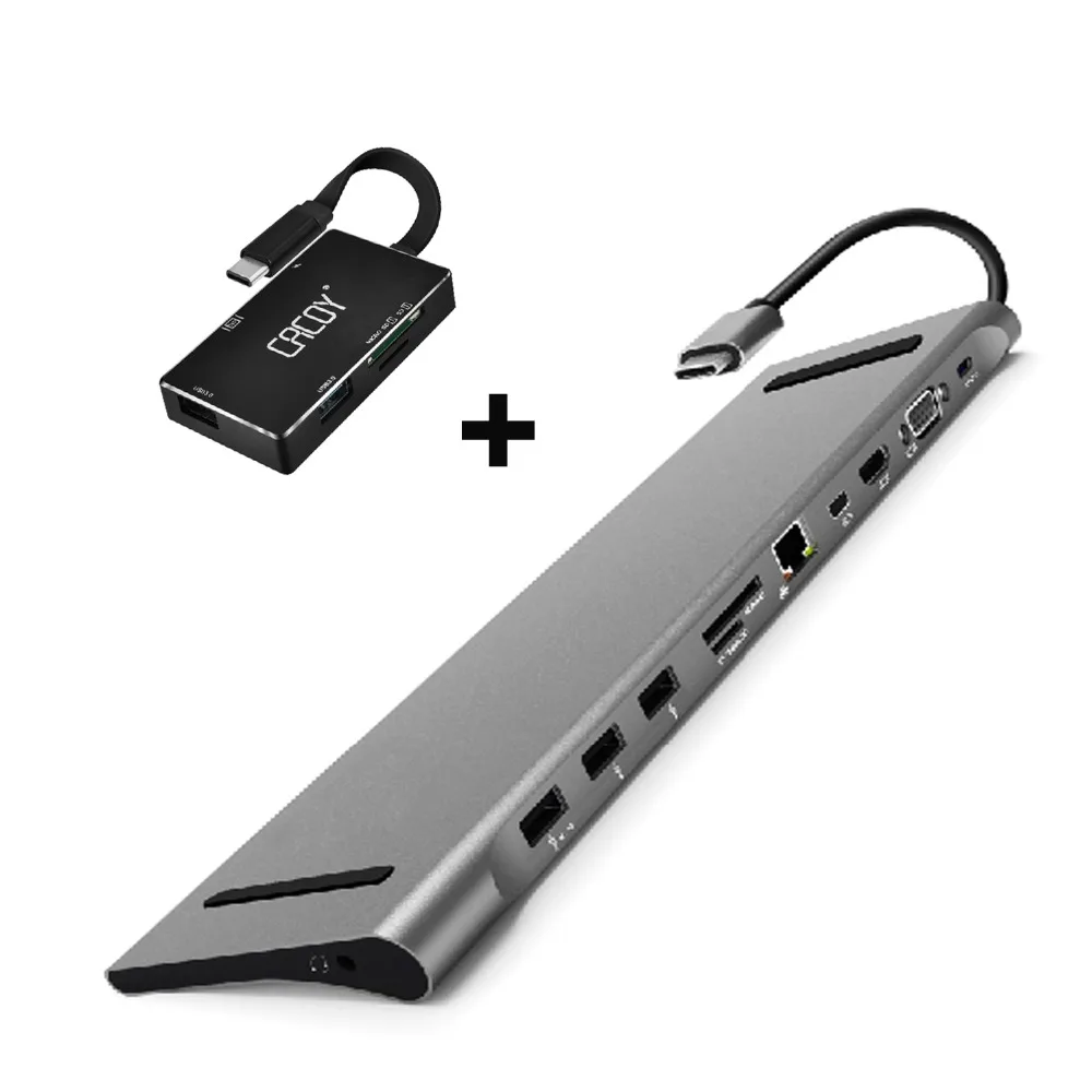 Multi-function 11-in-1 USB C Docking Station&6-in-1 Hub to HDMI/VGA/Mini DP/SD/RJ45/USB/PD Port for MacBook Pro,Chromebook Pixel
Multi-function 11-in-1 USB C Docking Station&6-in-1 Hub to HDMI/VGA/Mini DP/SD/RJ45/USB/PD Port for MacBook Pro,Chromebook Pixel