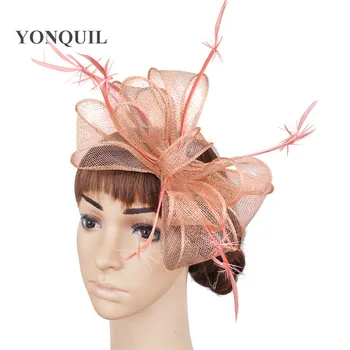 2018 new Ladies Champagne sinamay Fascinator Hat Vintage Fashion Women wedding Party Elegant Fascinators Hair Accessories MYQ117
2018 new Ladies Champagne sinamay Fascinator Hat Vintage Fashion Women wedding Party Elegant Fascinators Hair Accessories MYQ117