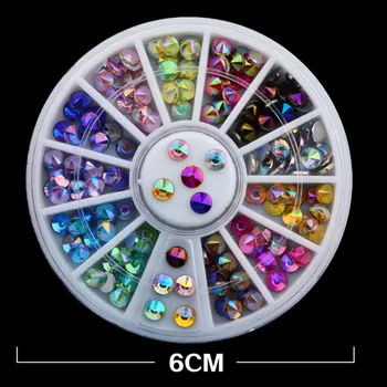 Chrome Nail Art Rhinestones Diamonds For Manicure Decoration Different Color Or Different Size Mixed 3D AB Nail Crystal Stones
Chrome Nail Art Rhinestones Diamonds For Manicure Decoration Different Color Or Different Size Mixed 3D AB Nail Crystal Stones