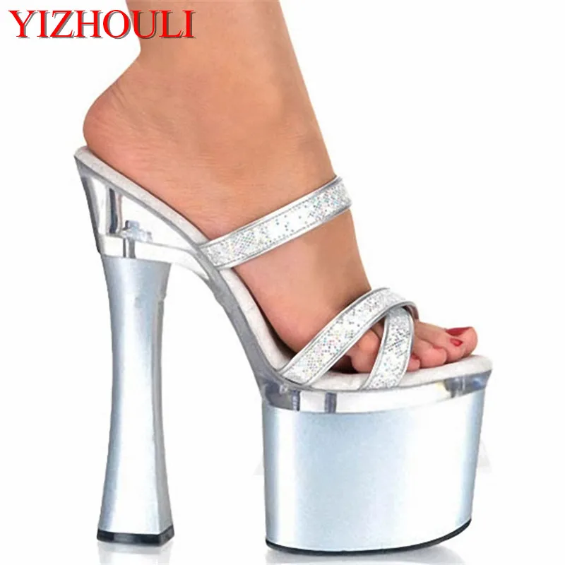 Fashion Sexy Open Toe Shoe 18cm Sexy High-Heeled Slippers 7 Inch Performance Summer Shoes Exotic Dancer Shoes
Fashion Sexy Open Toe Shoe 18cm Sexy High-Heeled Slippers 7 Inch Performance Summer Shoes Exotic Dancer Shoes
