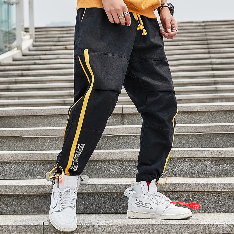 Streetwear Joggers Men Striped Zipper Mens Harem Pants Cotton Casual Ankle-length Trousers Men
Streetwear Joggers Men Striped Zipper Mens Harem Pants Cotton Casual Ankle-length Trousers Men