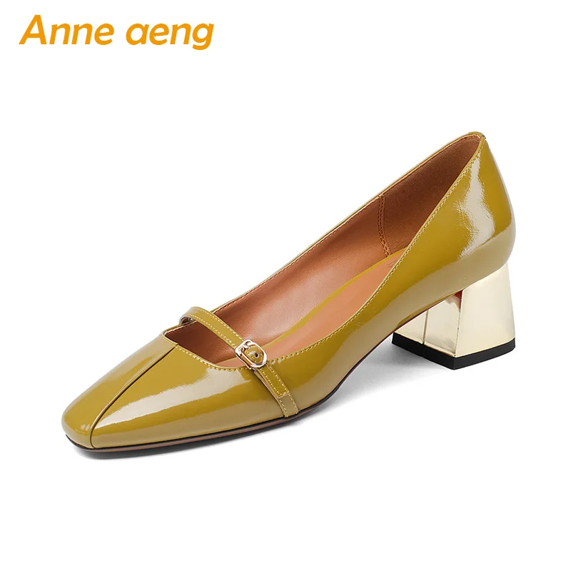 New Spring/Autumn Genuine Leather Women Pumps Middle Heel Pigskin Insole Pointed Toe Sexy Office Ladies Women Shoes Yellow Pumps
New Spring/Autumn Genuine Leather Women Pumps Middle Heel Pigskin Insole Pointed Toe Sexy Office Ladies Women Shoes Yellow Pumps