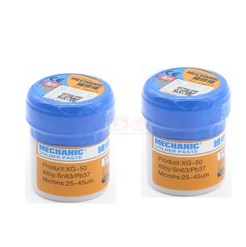 2pcs/ MECHANIC Sn63/Pb67 Solder Paste Flux XG-50 For soldering iron Hakko 936 Saike 852D repair tool
2pcs/ MECHANIC Sn63/Pb67 Solder Paste Flux XG-50 For soldering iron Hakko 936 Saike 852D repair tool