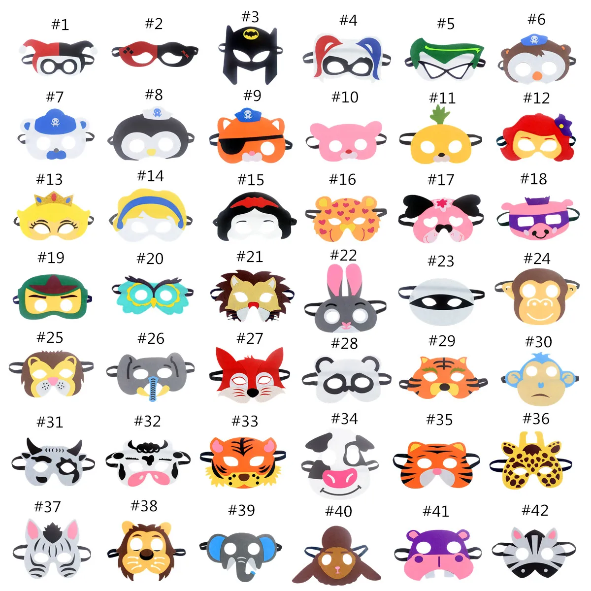 Mask Super Hero Animals Face Giraffe Tiger Mask Kids Children Birthday Costume Batman DIY Masquerade Eye Mask Cosplay Xmas New
Mask Super Hero Animals Face Giraffe Tiger Mask Kids Children Birthday Costume Batman DIY Masquerade Eye Mask Cosplay Xmas New