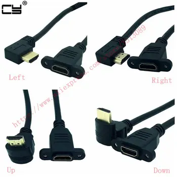 15CM HDMI 2.0 4K*2k Cable 60Hz HDMI 2.0V v2.0 Right Left Up Down angle male to female panel mount with screws HD extension cable
15CM HDMI 2.0 4K*2k Cable 60Hz HDMI 2.0V v2.0 Right Left Up Down angle male to female panel mount with screws HD extension cable