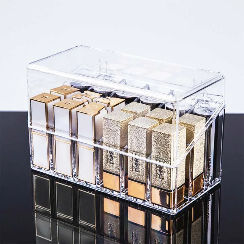New Arrival 18 Grid Transparent Lipstick Holder Clear Acrylic Lipstic Display Stand Sundry Storage Box Cosmetic Makeup Organizer
New Arrival 18 Grid Transparent Lipstick Holder Clear Acrylic Lipstic Display Stand Sundry Storage Box Cosmetic Makeup Organizer