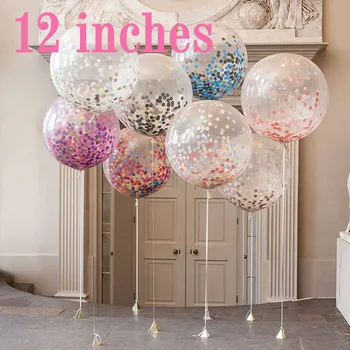 5pc 12" Transparent Confetti Balloons Latex Confetti Balloon Happy Birthday Baloon Wedding Decoration Ballon Event Party Supplie
5pc 12" Transparent Confetti Balloons Latex Confetti Balloon Happy Birthday Baloon Wedding Decoration Ballon Event Party Supplie