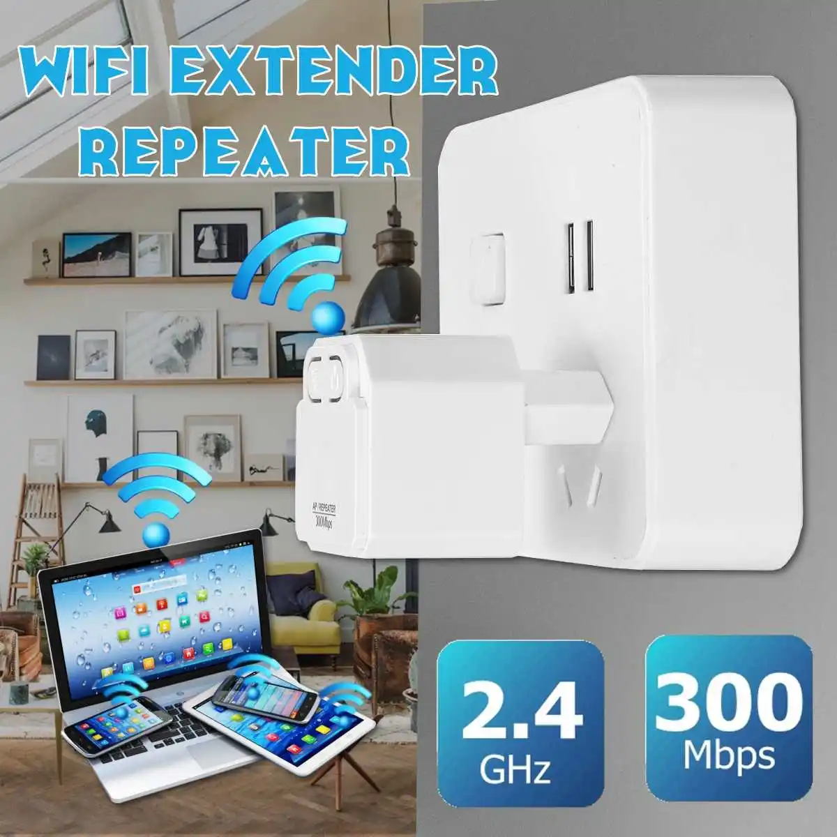 LEORY 300Mbps Mini Wireless Wifi Repeater Router Booster Extender EU Plug Home Network Dual External
LEORY 300Mbps Mini Wireless Wifi Repeater Router Booster Extender EU Plug Home Network Dual External