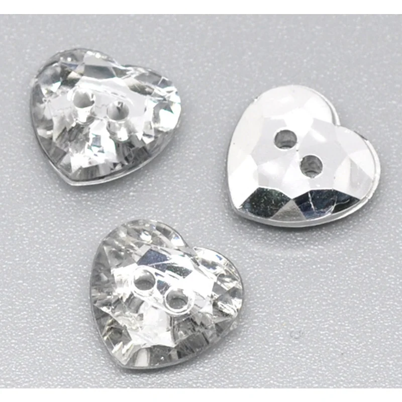 DoreenBeads 15 PCs Acryl Buttons 2-Holes Eco-friendly Transparent Rhinestone Heart Shape Garment Accessory For Clothes 12*12 mm
DoreenBeads 15 PCs Acryl Buttons 2-Holes Eco-friendly Transparent Rhinestone Heart Shape Garment Accessory For Clothes 12*12 mm