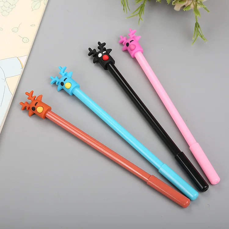 40 pcs Creative Cartoon Silicone Elk Neutral Pen Cute Student Stationery Deer Office Signature Pen kawaii school supplies
40 pcs Creative Cartoon Silicone Elk Neutral Pen Cute Student Stationery Deer Office Signature Pen kawaii school supplies