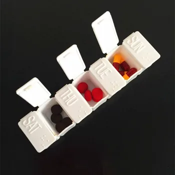 7 Grids Tiny Clear Pill Box Portable Travel Vitamin Case Storage Organizer Multiple Compartment Pills Container
7 Grids Tiny Clear Pill Box Portable Travel Vitamin Case Storage Organizer Multiple Compartment Pills Container