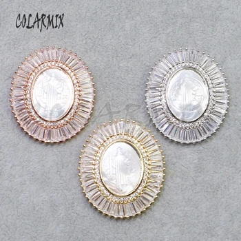 6 Pieces Zircon Round Virgin Mary Charms White shell jewelry pendant Maria pattern jewelry pendant gift for lady5192
6 Pieces Zircon Round Virgin Mary Charms White shell jewelry pendant Maria pattern jewelry pendant gift for lady5192