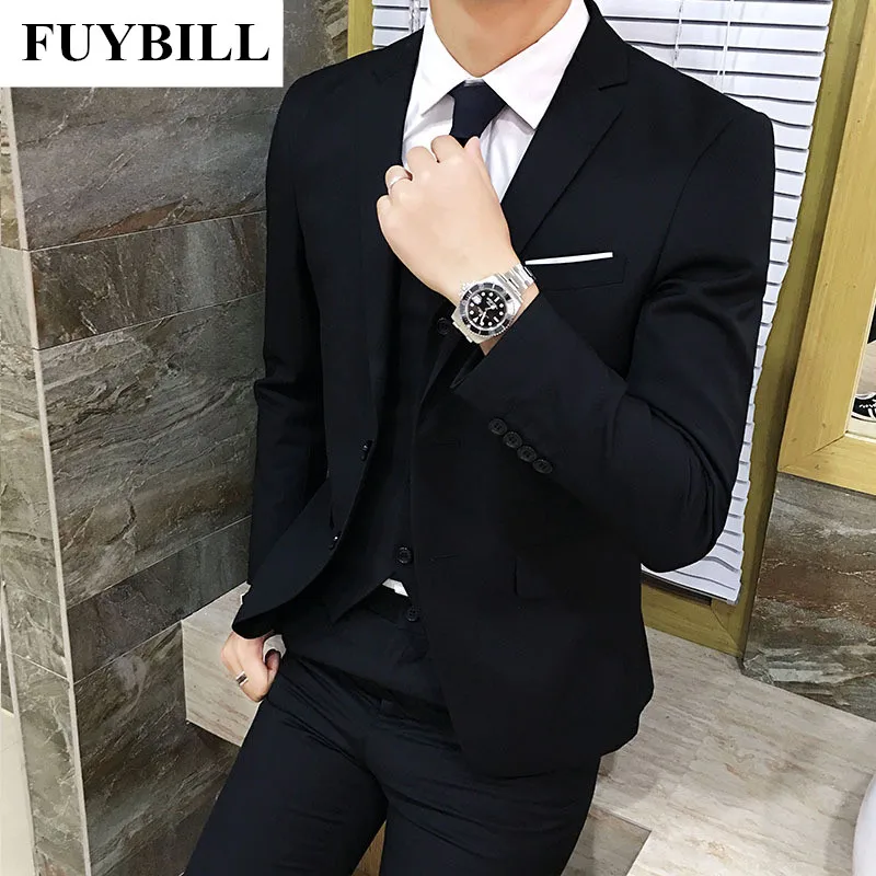 FuyBill 2018 Spring New Men's Business Leisure Life Style Suit Three Pieces of Comfortable Version Type Western Suit Collar Suit
FuyBill 2018 Spring New Men's Business Leisure Life Style Suit Three Pieces of Comfortable Version Type Western Suit Collar Suit
