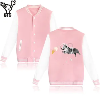 Space Baseball Jacket Pink Long Sleeve College Baseball Jackets Lovely Dog O-Neck Outwear Funny Printed Fashion Coat XXS 
Space Baseball Jacket Pink Long Sleeve College Baseball Jackets Lovely Dog O-Neck Outwear Funny Printed Fashion Coat XXS