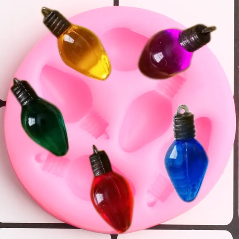 3D Lightbulbs Silicone Molds Cupcake Topper Fondant Mold Christmas DIY Cake Decorating Tools Candy Clay Chocolate Gumpaste Mould
3D Lightbulbs Silicone Molds Cupcake Topper Fondant Mold Christmas DIY Cake Decorating Tools Candy Clay Chocolate Gumpaste Mould