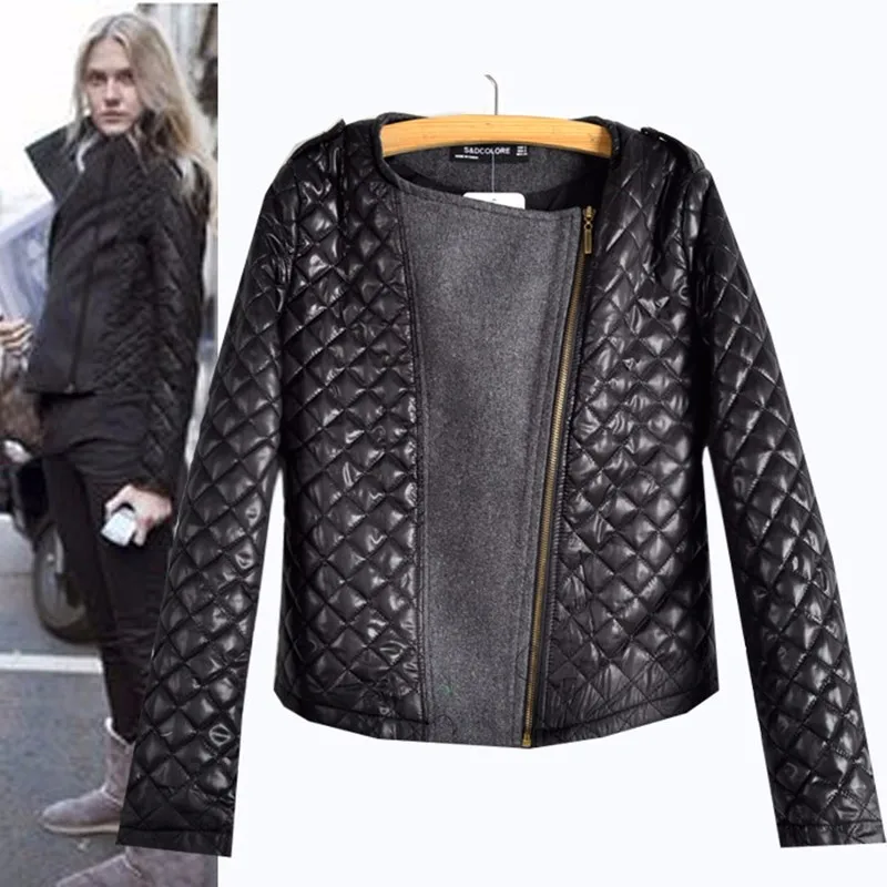 Autumn and winter European style Motorcycle leather jacket fashion women's wool coat Long Sleeve zip stitching patchwork coat
Autumn and winter European style Motorcycle leather jacket fashion women's wool coat Long Sleeve zip stitching patchwork coat