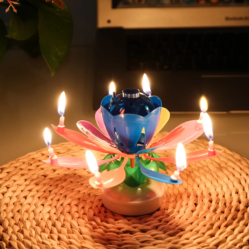 Innovative Party Surprise Happy Birthday Topper Musical Lotus