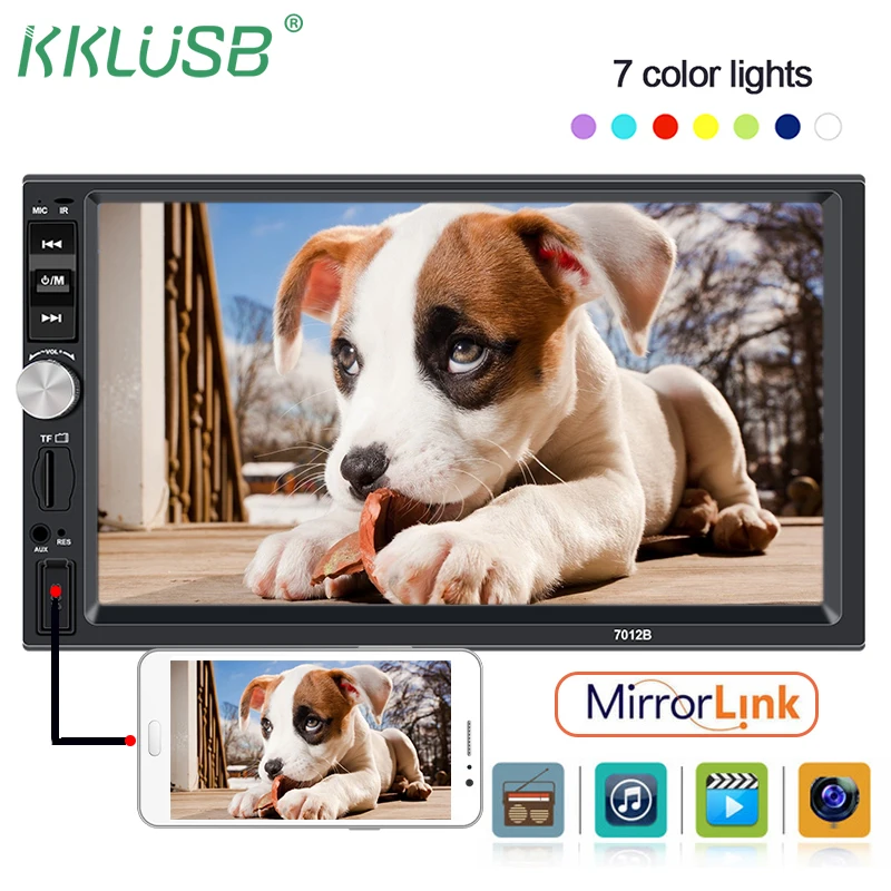 Car Stereo Bluetooth Radio car audio HD 7 inch 2 DIN Touch Screen autoradio Handsfree Support Rear View Camera Player Head Unit
Car Stereo Bluetooth Radio car audio HD 7 inch 2 DIN Touch Screen autoradio Handsfree Support Rear View Camera Player Head Unit