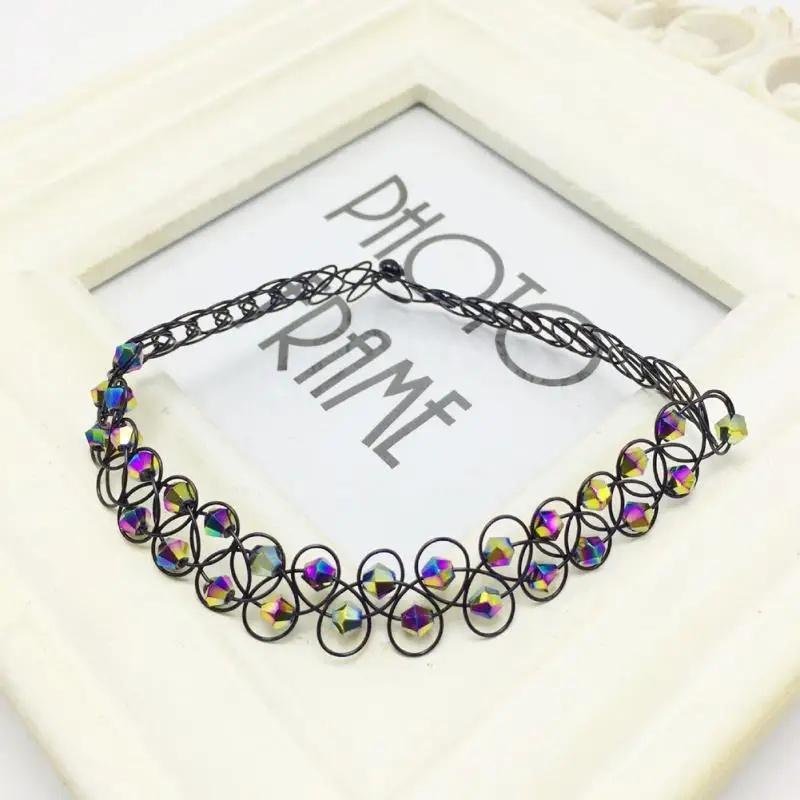 Hot Vintage Stretch Tattoo Choker Necklace Retro Gothic Elastic Collares femme Rhinestone Necklaces for women girl
Hot Vintage Stretch Tattoo Choker Necklace Retro Gothic Elastic Collares femme Rhinestone Necklaces for women girl