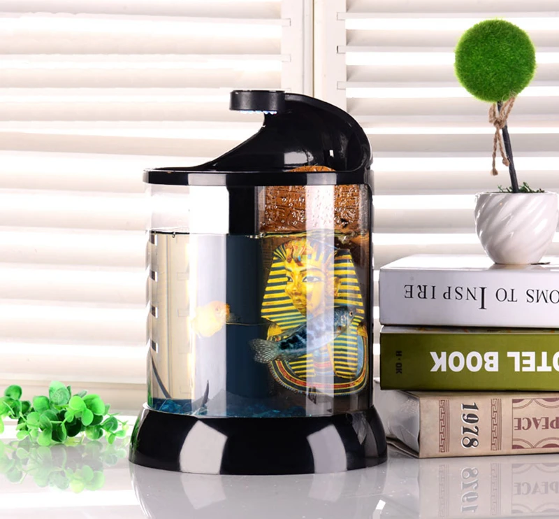 desktop 3D background mini betta tank ecological aquarium with LED,water pump cylinder fish tank
desktop 3D background mini betta tank ecological aquarium with LED,water pump cylinder fish tank