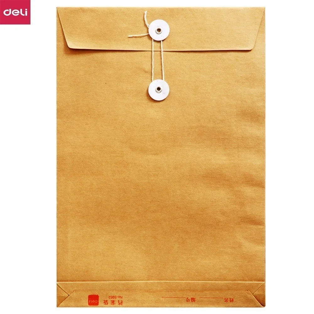Deli A4 Size 34*24*2.7cm Kraft Paper Document Bag, File Folder Envelope For Office Storage Fichario Material Pasta Escolar 5952
Deli A4 Size 34*24*2.7cm Kraft Paper Document Bag, File Folder Envelope For Office Storage Fichario Material Pasta Escolar 5952