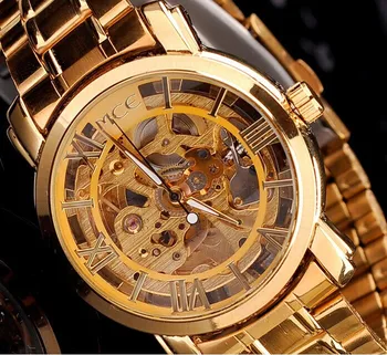 Women Favorite Extravagant Gold Plated Full Steel Wristwatch Skeleton Automatic Mechanical Self-wind Watch Waterproof NW518
Women Favorite Extravagant Gold Plated Full Steel Wristwatch Skeleton Automatic Mechanical Self-wind Watch Waterproof NW518