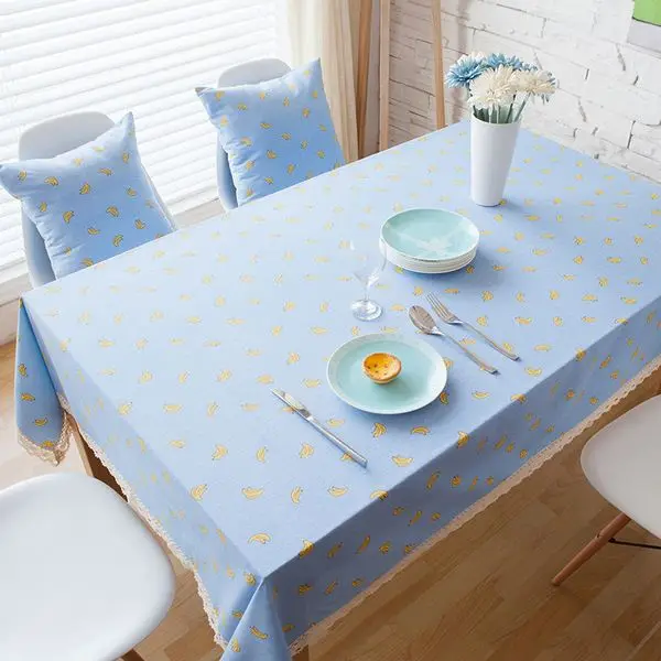 Linen Cotton Table Cloth Banana Printed Blue Lace Rectangular Table Covers Party Kitchen Tablecloth Nappe Free Shipping ZB-59
Linen Cotton Table Cloth Banana Printed Blue Lace Rectangular Table Covers Party Kitchen Tablecloth Nappe Free Shipping ZB-59