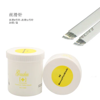 Permanent Makeup 11# 14-Pin Manual Eyebrow Pen Blade Needles for Eyebrow Tattoo, 14 pin Sloped
Permanent Makeup 11# 14-Pin Manual Eyebrow Pen Blade Needles for Eyebrow Tattoo, 14 pin Sloped