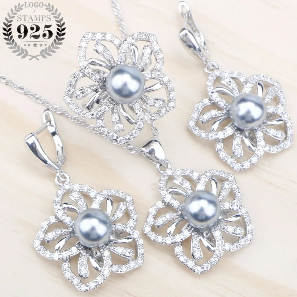 925 Silver Natural Pearls Jewelry Sets Women White Zircon Earrings With Stones Pendant&Necklace/Rings Set Jewelery Gift Box
925 Silver Natural Pearls Jewelry Sets Women White Zircon Earrings With Stones Pendant&Necklace/Rings Set Jewelery Gift Box